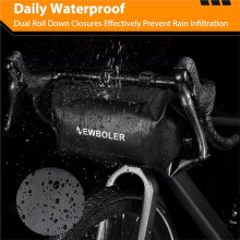 NEWBOLER 7L Bike Front Tube Bag Waterproof Bicycle Handlebar Basket Pack Cycling Front Frame Pannier Bicycle Accessories