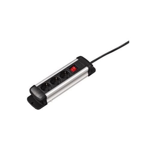 Hama Blocco multipresa - HAMA - Pro-S 30S - 3 prese - 3m - Nero/Argento