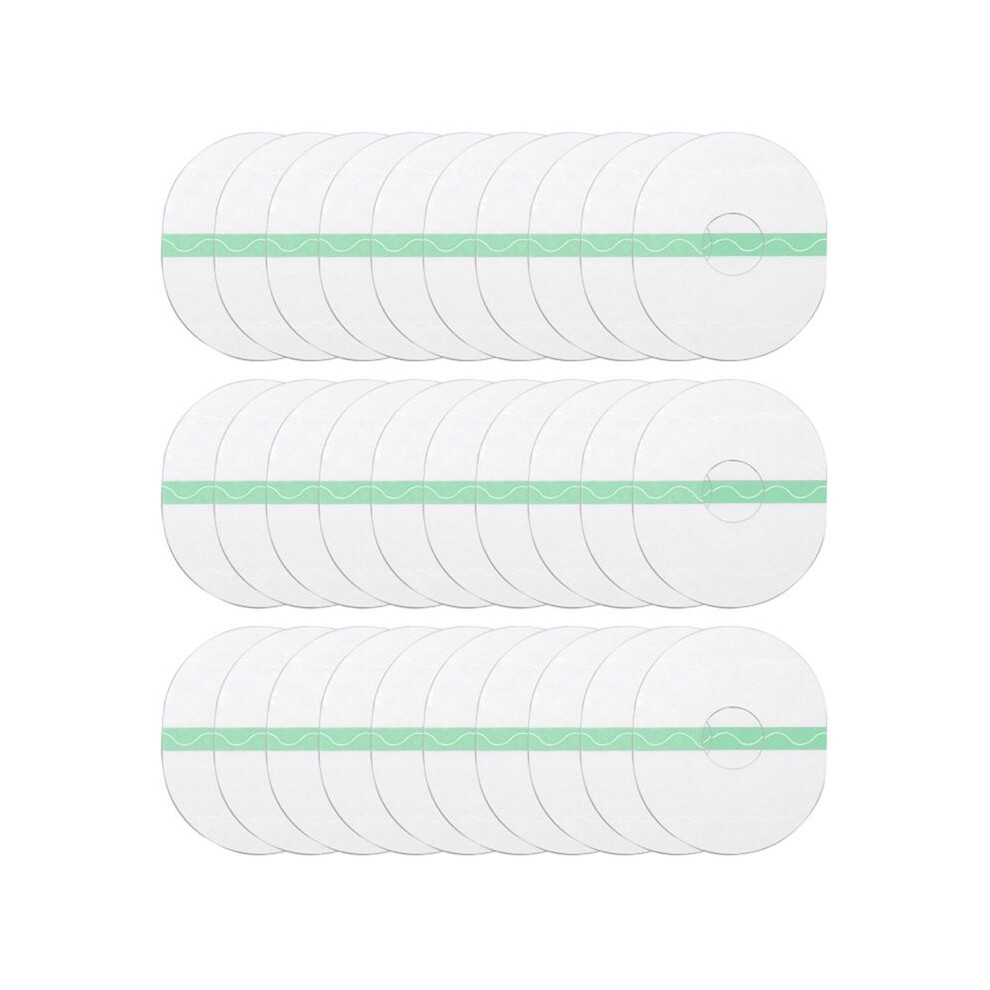 Saudism 30 Pcs/Set Sports Sensor Patch Protector Freestyle Adhesive Patches Clear Waterproof Sensor Protection Cover Oval