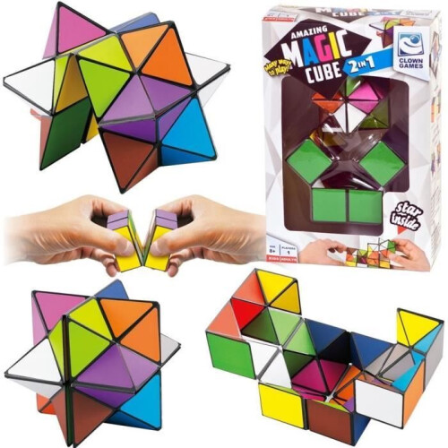 Magic Cube 2-in-1 Puzzel - Merk - Model - Wit - Unisex 2
