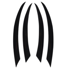 Car Front Lip Spoiler Splitter Grille Air Vent Cover for W205 C180 C200L 2015-2018 Piano Black