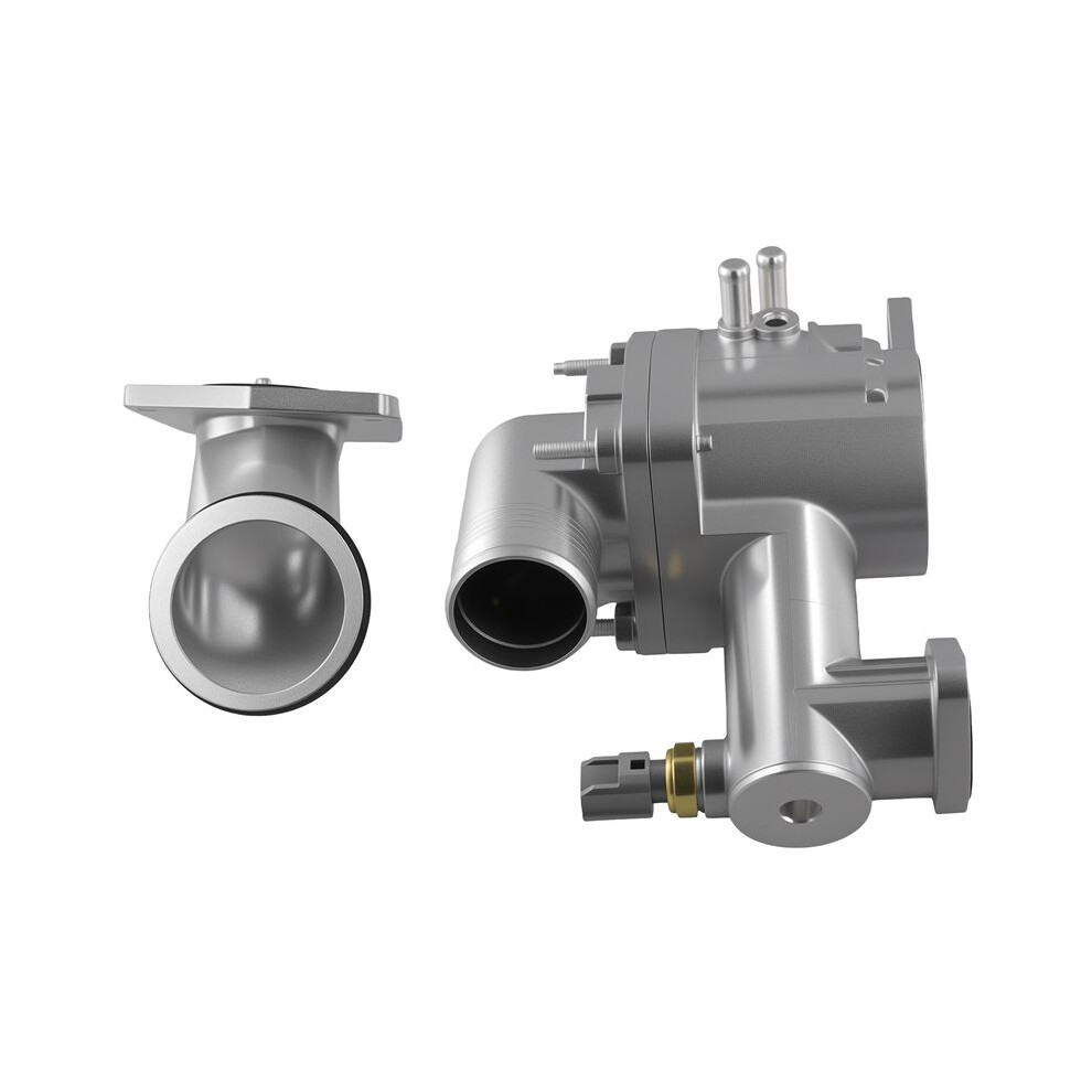 Aj89485 Aj87947 Aluminium Thermostat Housing Assembly + Water Outlet For S-Type Xj8 Xjr 4.2L 2003-2005 Silver 4713564124551