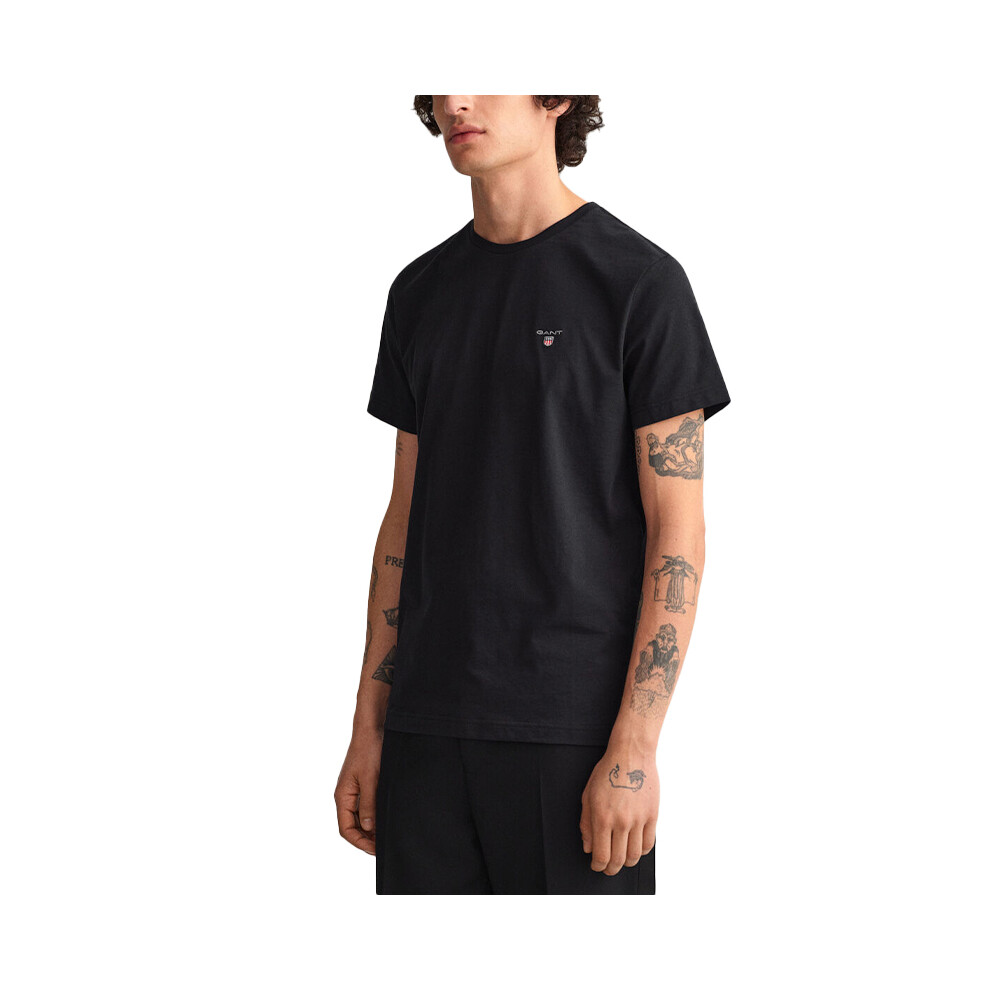 Gant - Shield Logo T-Shirt - Short Sleeve - Regular Fit - Black - 3XL - Image 2