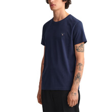 (Navy, M) GANT Mens T Shirt Crew Neck Summer Casual Tee