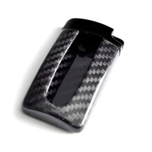 Real Carbon Fiber Key Fob Protective Cover Case for GTR U-Shape Car Key Case Cover Shell Bag Black