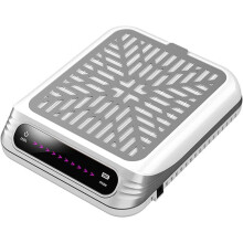 Rechargeable Nail Dust Collector,Strong Suction,Touchscreen,One-Touch Start,Reusable Thickened Filter,for Home US Plug B