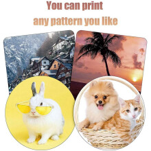 48 Stücke Sublimation Leerer Untersetzer Blanker Untersetzer Gummiuntersetzer für Sublimationstransfer Thermodruck Bild Handwerk