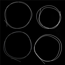 12 Teile / Satz Weiss Durable Nylon Ukulele Saiten Ersatzteil fuer 21 Zoll 23 Zoll 26 Zoll Saiteninstrument
