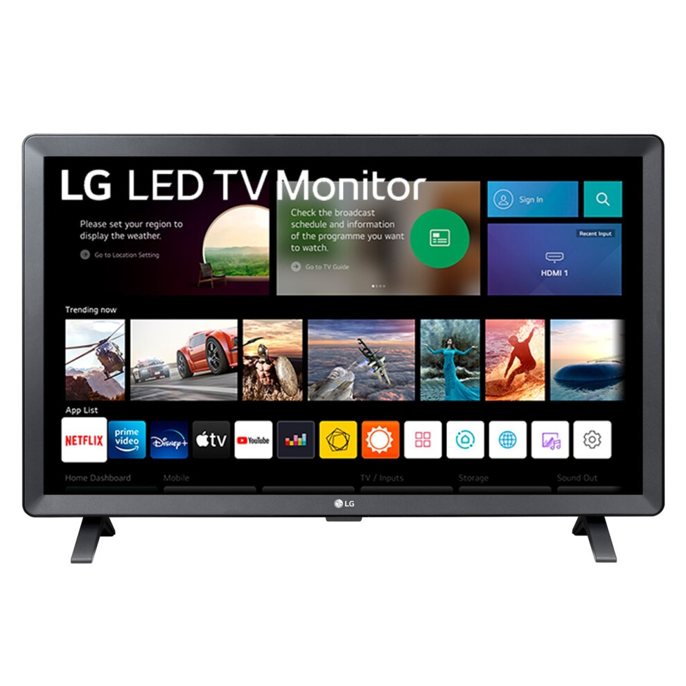 Lg Smart Led Tv 24Tq520s-Pz 24 Inch Hd Ready Slim Monitor Black 81005239