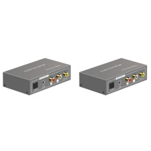 2X 192Khz DAC Audio Konverter Toslink Optisch Koaxial -Kompatibel ARC zu Koaxial Toslink L/R 3,5mm Klinken Adapter