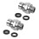 2X Brass Chrome  Joint Shower Arm  Angle Adjustable Swivel Adapter 1