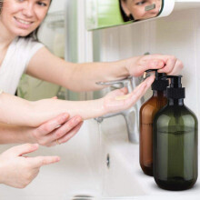 4X 17Oz Soap Dispenser, Hand Dish Soap Dispenser for Kitchen Bathroom Countertop