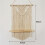 2X Macrame Wall Hanging Shelf, Single Tier Wood Floating Hanging Shelf Organizer Hanger, Boho Home Wall Decor 7