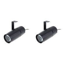 2X LED Light  Pinspot Lighting Spotlight Super Bright Lamp Mirror Balls Party Disco Stage Effect Projector D EU Plug