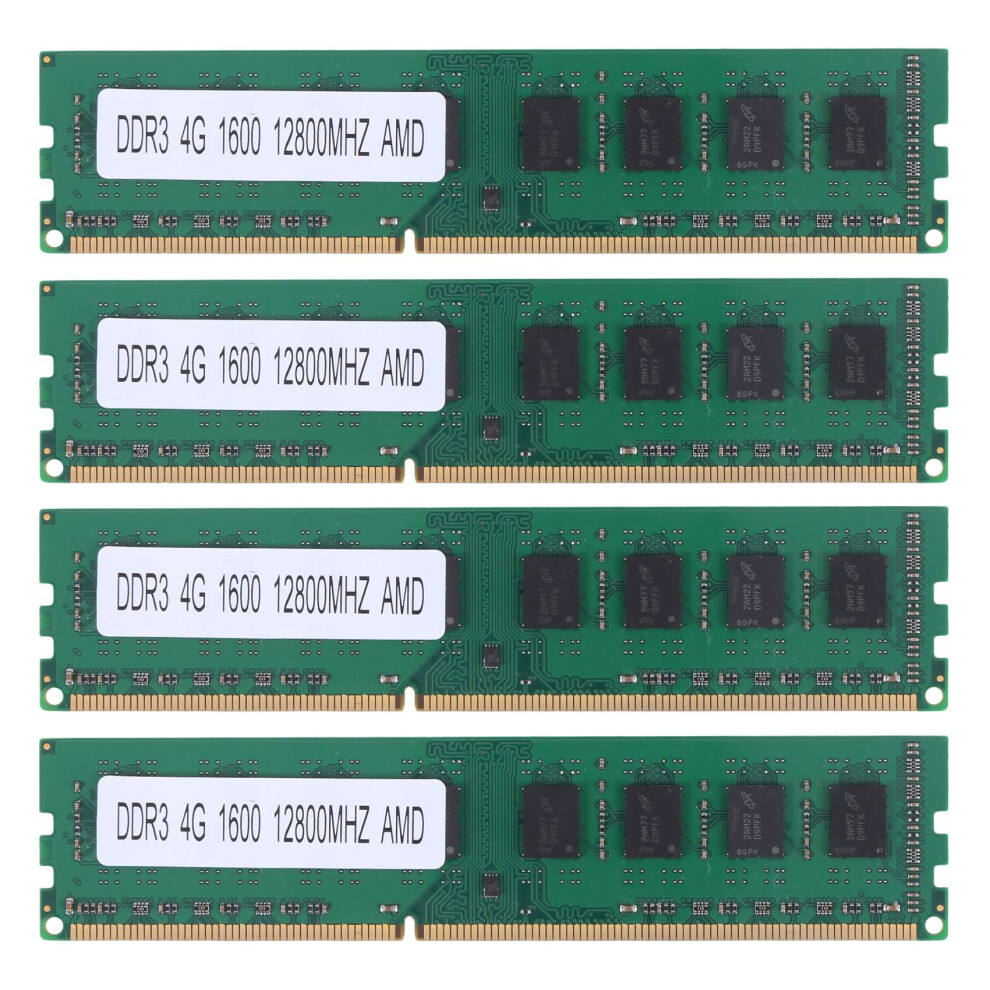4X Ddr3 4Gb Memory Ram Pc3-12800 1.5V 1600Mhz 240 Pin Desktop Memory Dimm Unbuffered And Non-Ecc For Desktop 4711589451515