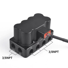 Vattentät Ventilblock, Luftfjädring för Bil, Lastbil och Släpvagn, 200 Psi Magnetventilgrenrör med Fjärrkontroll, 3-8 Npt
