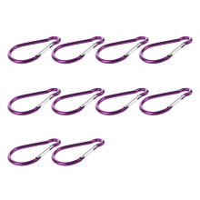10X Large D Shaped Aluminum Carabiner Bi-Colored Clip Hook for Hiking Camping