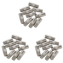 30Pcs Straight Metal F Type Female to TV PAL Male RF Connector Adapter
