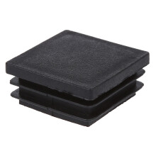 40mm x 40mm Plastic Square Tube Inserts End Blanking Caps Black 60 Pcs