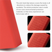 2X Siliconen Case voor ROMOSS Zeus PEA40 40000MAh Power Bank Antislip/Anti-Fall Soft Cover Draagbare Beschermhoes (Rood)