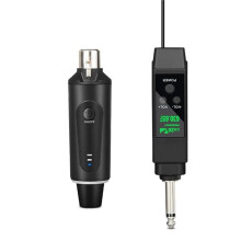 2.4GHz Wired Microphone Converter to Wireless Dynamic Microphone 150ft Range, for PA System, Audio Mixer