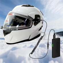 Connecteur pour Casque Chauffant de Motoneige, Câble Chauffant USB 12 V avec Prise RCA pour Visière Chauffante de Casque ou D'Écran Chauffant