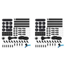 Kit de Organizador de Gestión de Cables de 346 Piezas, Soporte de Clips de Cable Adhesivo, Bridas de Cable, Brida de Cable de Pared Adhesiva, Bridas