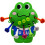 Accessory Bag: Cartoon Silicone Frog, Holds Tees, Divot Tool & 1
