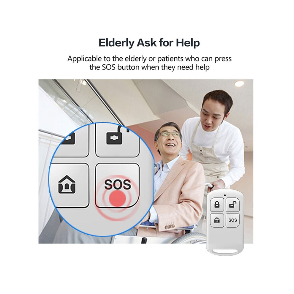 Home Wireless Alarm System Remote Control Work With Pg103 Pg107alarm Control Home Security Alarm System 433Mhz White 6032810478995