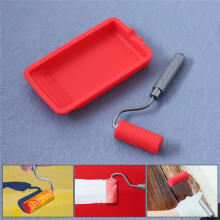 Silicone Glue Roller with Aluminum Handle and Tray for Woodworking and Arts Crafts