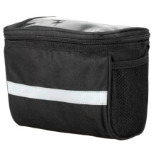 Bolsa para Manillar de Bicicleta, Ciclismo Al Aire Libre, Soporte para Teléfono, Bolsa Delantera para Patineta, Bolsa para Andar en Bicicleta.