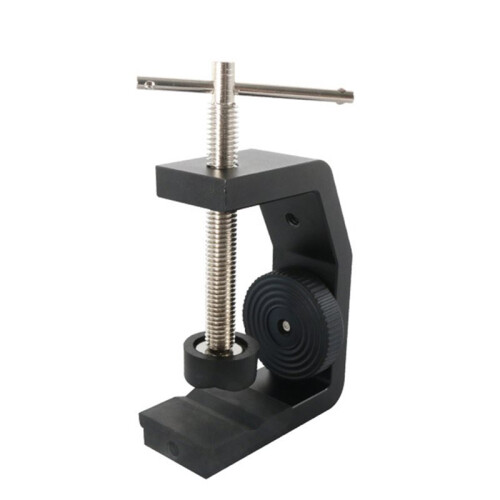 Metal Multi-Angle Adjustable Table Desktop Adapter Bracket Fixer with C-Shaped Clamp for Monitors and Displays