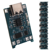 Module de Chargeur de Batterie au Lithium Type-C 18650 5V 1A Carte de Charge avec Double Fonction de Protection pour Projets de Bricolage 10 Pièces