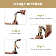 Champagne Bottle Opener,Zinc Alloy Sparkling Wine Cork Puller,Bar Jar Cork Puller Champagne Corkscrew,Bottle Opener