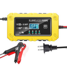 Car Battery Charger 12V 6A Touch Screen Pulse Repair LCD Fast Power Charging Wet Dry Lead Acid Digital LCD Display US