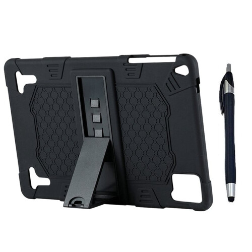 4pcs 10.1 Inch Tablet Case Silicone Case Tablet Stand Universal Tablet Case Adjustable Stand with Capacitive Pen 1