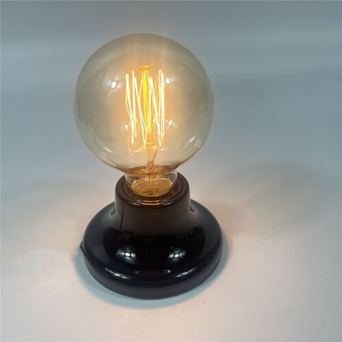 Elegant Vintage E27 Ceramic Lamp Base for DIY Wall and Ceiling Lighting Black 1
