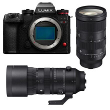 PANASONIC Lumix S1R II + Lente Sigma 24-70mm f/2.8 DG DN II Art + Sigma 70-200mm f/2.8 DG DN OS SPORT
