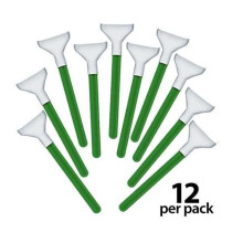 VISIBLEDUST Pacote com 12 espátulas verdes ultra MXD-100 1,0X 24mm VT72014