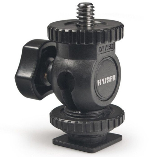 Kaiser "KAISER ROTULA CON GRIFFA FLASH maschio e vite 1/4 Altezza: 42mm - KAI6019"