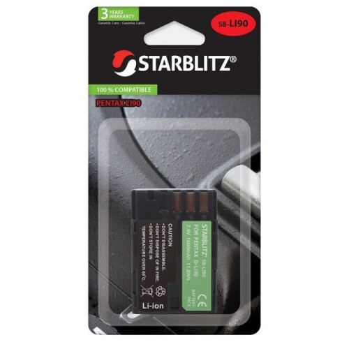 STARBLITZ Batteria Compatibile con PENTAX D-LI90