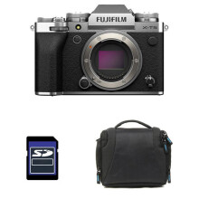 FUJIFILM X-T5 NU Zilver + Tas + SD-kaart 8 Go