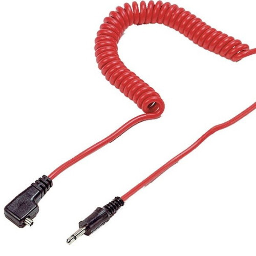 Kaiser KAISER CABLE SYNCHRO FLASH 10 m, prise PC/Jack 6,35mm, rouge - KAI1409
