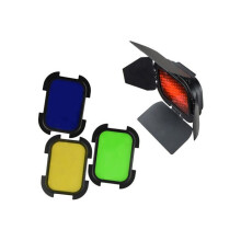 GODOX BD-07 Mehiläispesäverkko + 4 värifiltri kobrahäntä AD200:lle