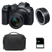 CANON EOS R7 + RF-S 18-150mm F3.5-6.3 IS STM + Borsa + Scheda SD 8 Go + Anello EF-EOS R