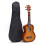 Artisan Handcrafted Ukulele - 4 String - Orange Sunburst 2