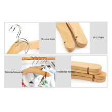 Wooden Baby Hangers,Kids Hangers,Notched Shoulder Design for Children Clothes,Decoration Hanger,40 Pack,Small