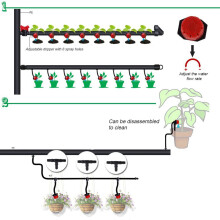 400 Adjustable Irrigation Drippers with Drip Irrigation Kit for Garden Watering Fitting