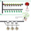 400 Adjustable Irrigation Drippers with Drip Irrigation Kit for Garden Watering Fitting 1