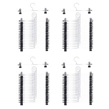 Pant Hangers Skirt Hangers with Clips 80 Pack Metal Trouser Clip Hangers for Space Saving, Rust Resistant Hangers